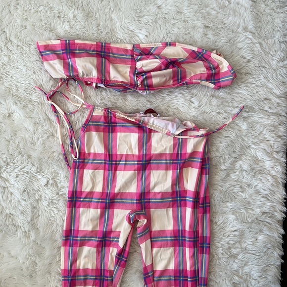 Anne's Apparel Plaid Two Piece Set (Small) - Picture 3 of 5